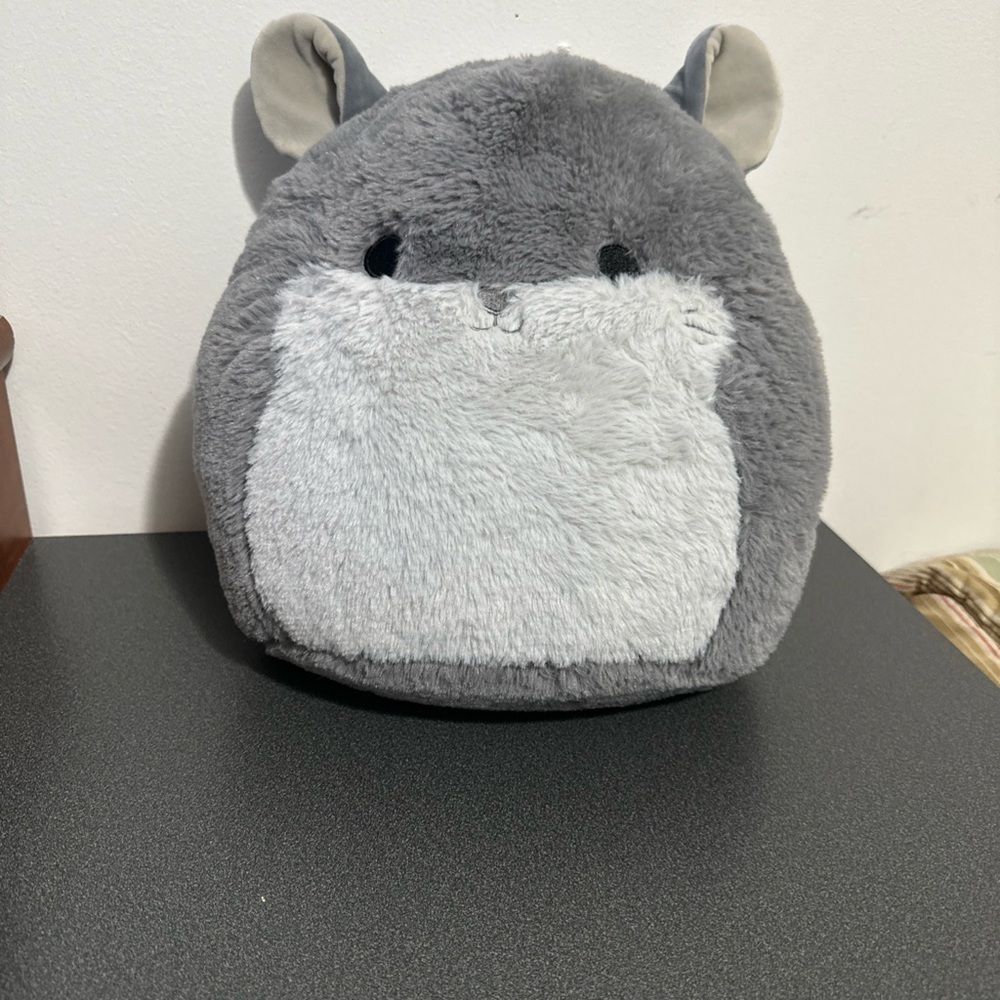 Gray and White Plush Toy